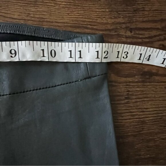 L'agence Women’s 100% Lambs Leather Grey Skinny Pull On Pant Size XS - Picture 8 of 11